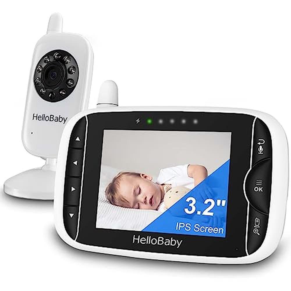 Audio Video Baby Monitor: 3.2inch LCD Display with Infrared – Front View