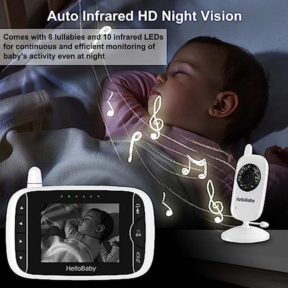 Audio Video Baby Monitor: 3.2inch LCD Display with Infrared – In Use