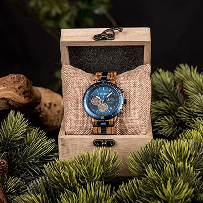 BOBO BIRD Mens Quartz Wooden Watch – In Use