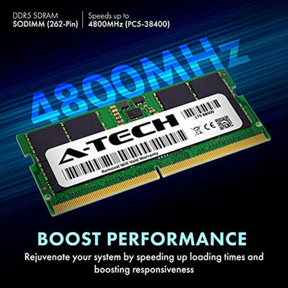 Tech 32GB: A-Tech 32GB Kit 2x16GB DDR5 4800MHz – Side View