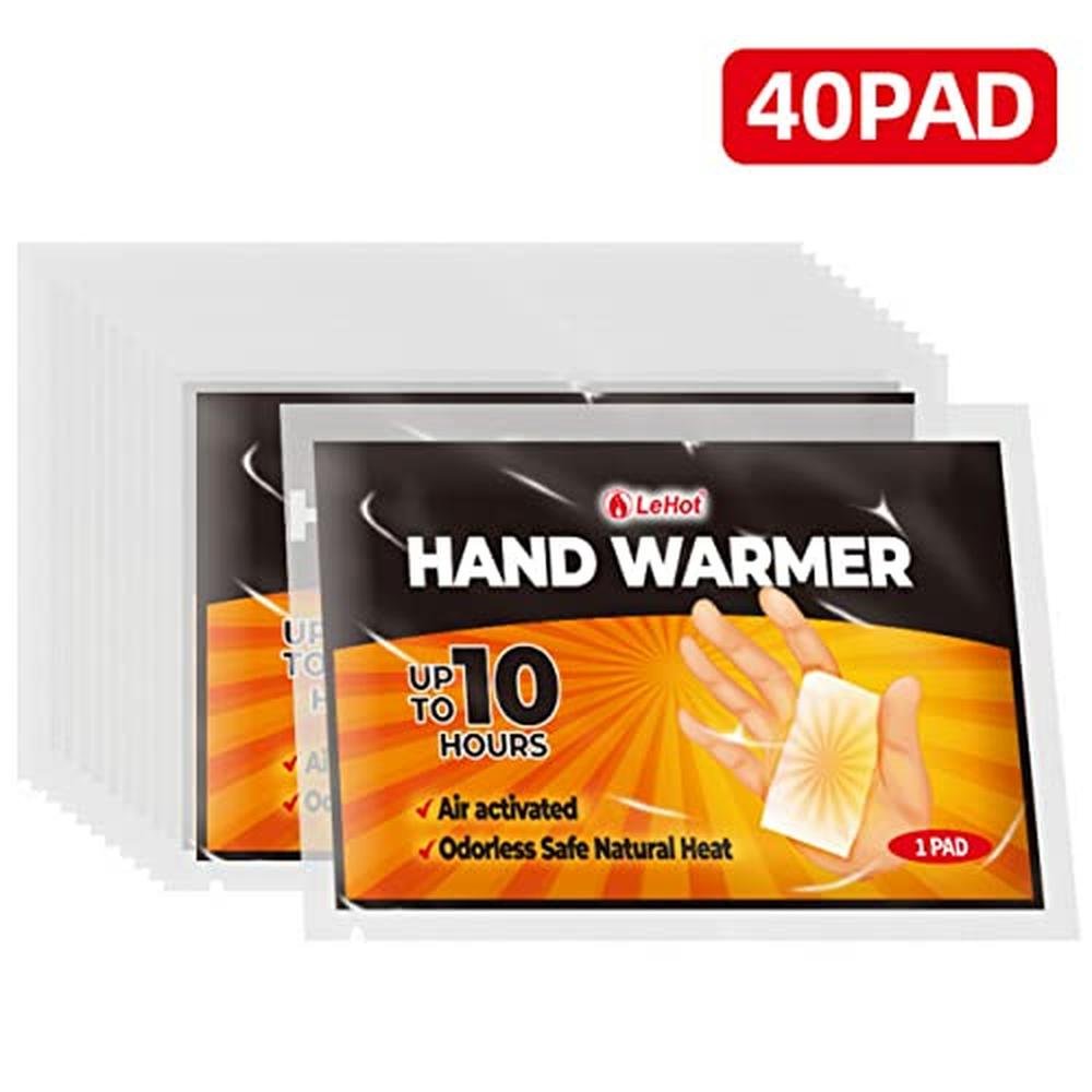 Hand Warmers: Lehot 40-Pack Disposable Heat Pads – Side View