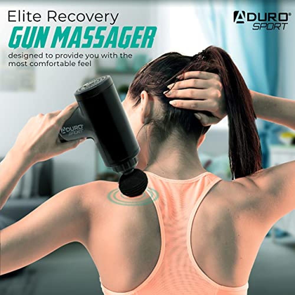 Gun Massage: Aduro Percussion Massage Gun Deep Tissue – Side View