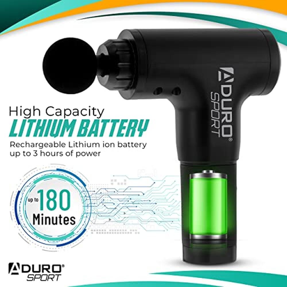 Gun Massage: Aduro Percussion Massage Gun Deep Tissue – In Use