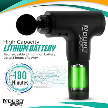 Gun Massage: Aduro Percussion Massage Gun Deep Tissue – In Use