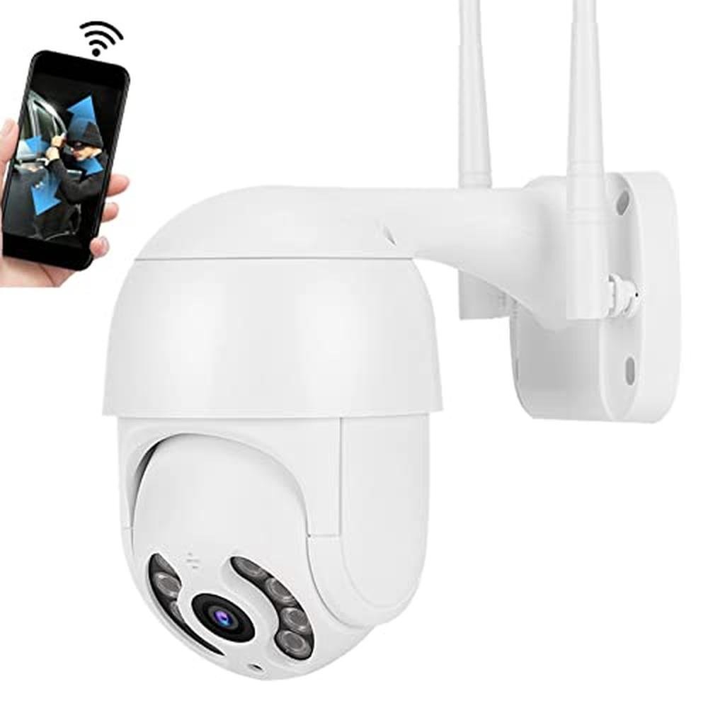 2in PTZ Dome Camera: 1080P Resolution with 8 Lights – Front View