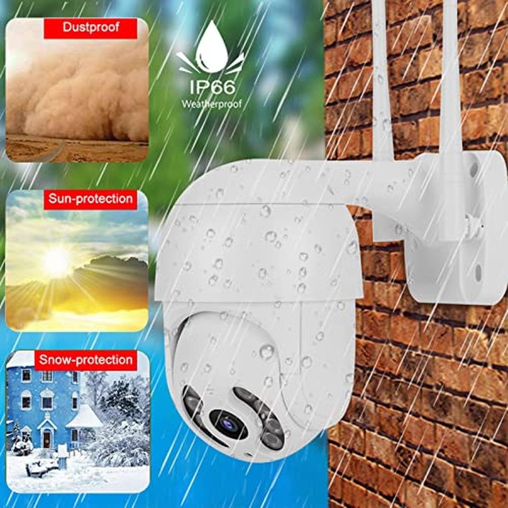 2in PTZ Dome Camera: 1080P Resolution with 8 Lights – In Use
