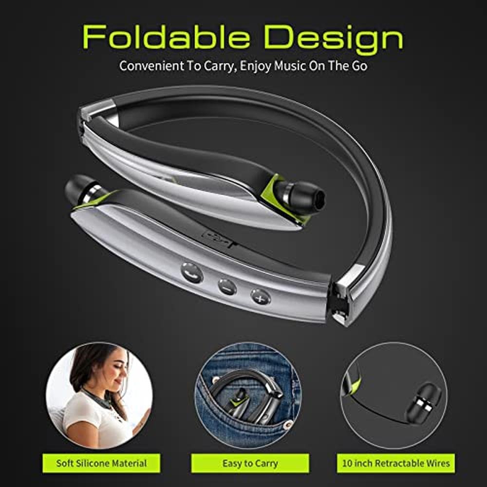Bluetooth Headphones: Galirity 2025 Upgraded Neckband with – Side View