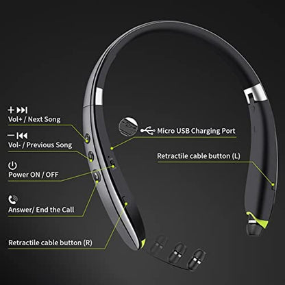 Bluetooth Headphones: Galirity 2025 Upgraded Neckband with – In Use