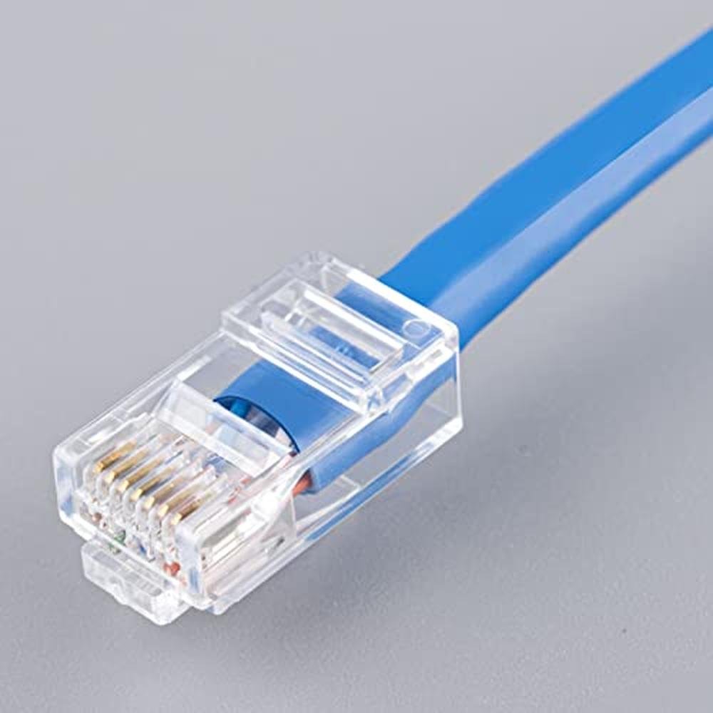 CAT6 Connector: W-NECTOUN 2-PC Set 100-Pack CAT6 RJ45 Ends – Close-up Detail