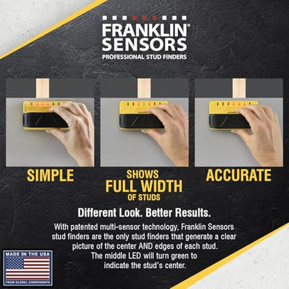 Sensors Stud Finder: Franklin ProSensor M70 7-Sensor Wood – Side View