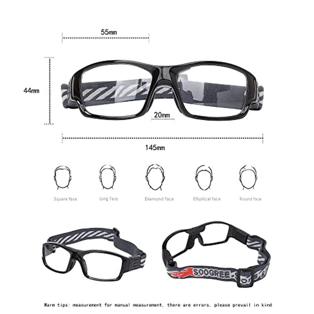 Glasses Goggles: SooGree Sport Glasses Goggles Basketball – Side View