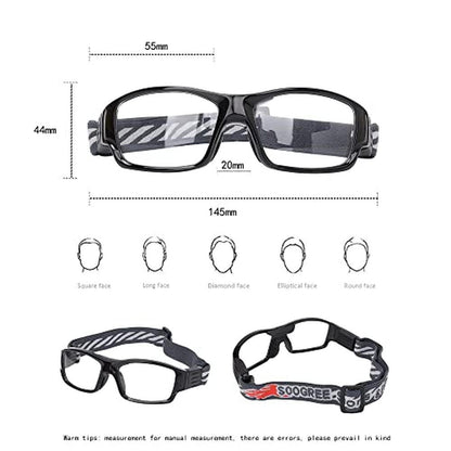 Glasses Goggles: SooGree Sport Glasses Goggles Basketball – Side View