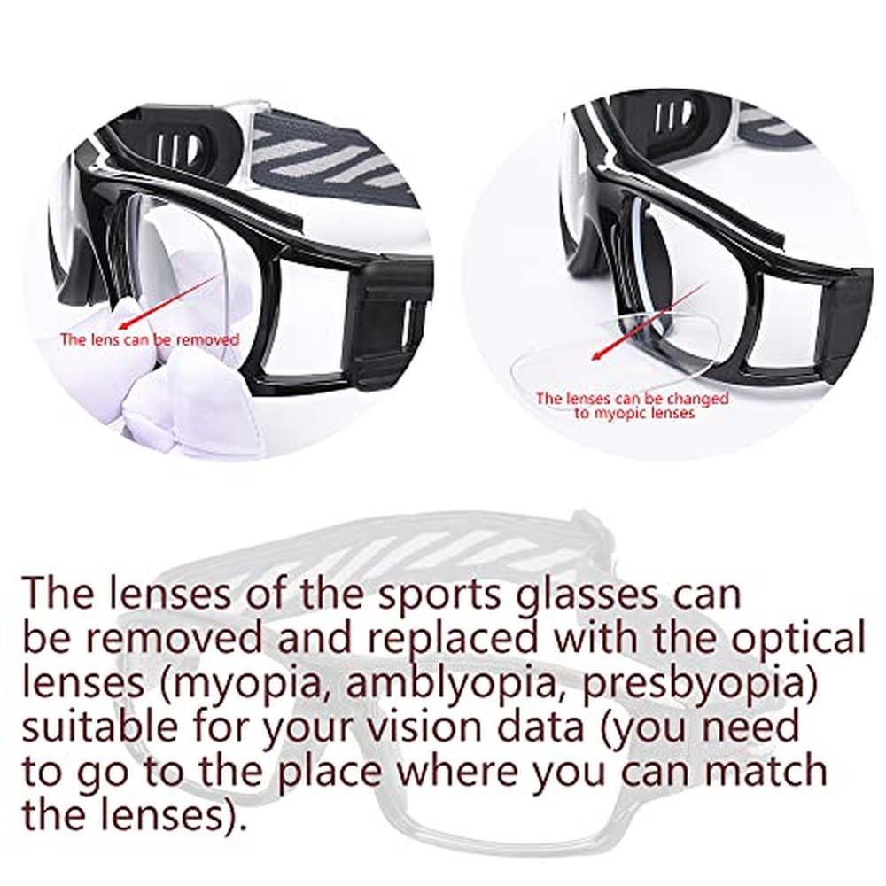 Glasses Goggles: SooGree Sport Glasses Goggles Basketball – Close-up Detail