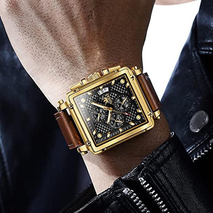 OLEVS Watches for Men Quartz Leather Fashion Dress Watch – Packaging
