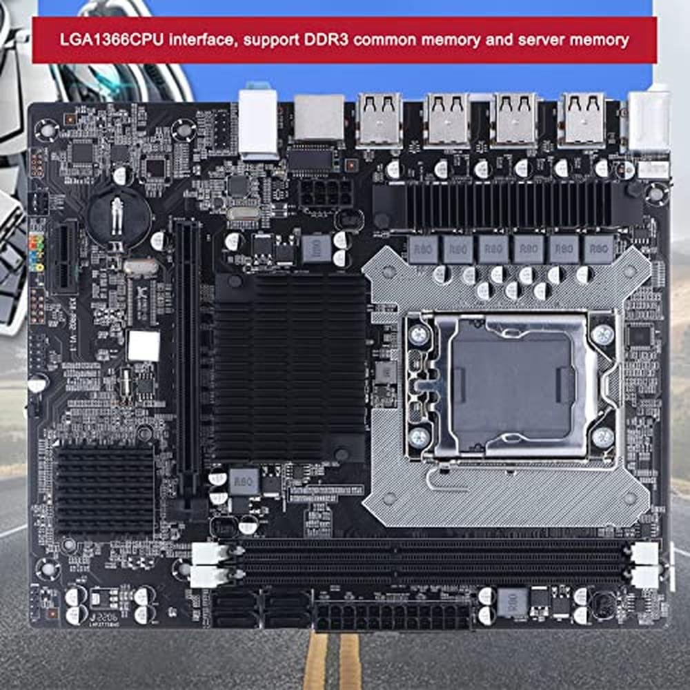 Motherboard One: X58 Gaming Motherboard – Side View