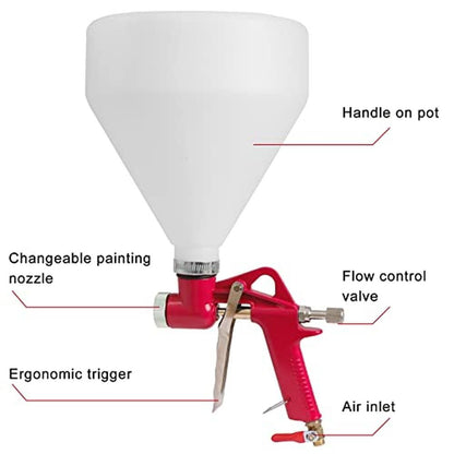 Drywall Texture Sprayer: 1.5 Gallon Air Texture Gun with – Close-up Detail