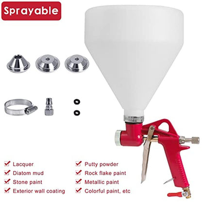 Drywall Texture Sprayer: 1.5 Gallon Air Texture Gun with – In Use