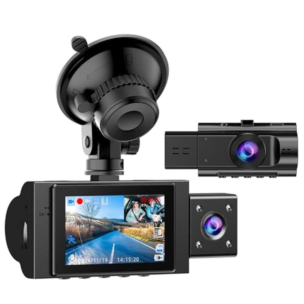 Dash Camera: Dual Dash Cam Front and Inside FHD 1080P – Front View
