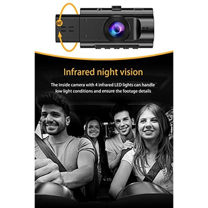 Dash Camera: Dual Dash Cam Front and Inside FHD 1080P – In Use