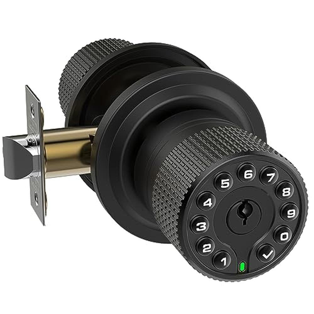 Smart Door Locks: iulock Keypad & Key Lock – Front View