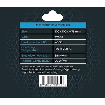 5mm XPC Thermal Pad: XPC High Performance 20W/mK T20 Series – Side View