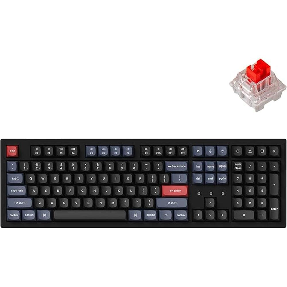 Keychron K10 Pro: Wireless Custom Mechanical Keyboard Full – Front View