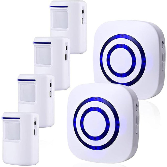 Alarm Motion Sensor: BESTOONE Long Range Wireless Driveway – Front View