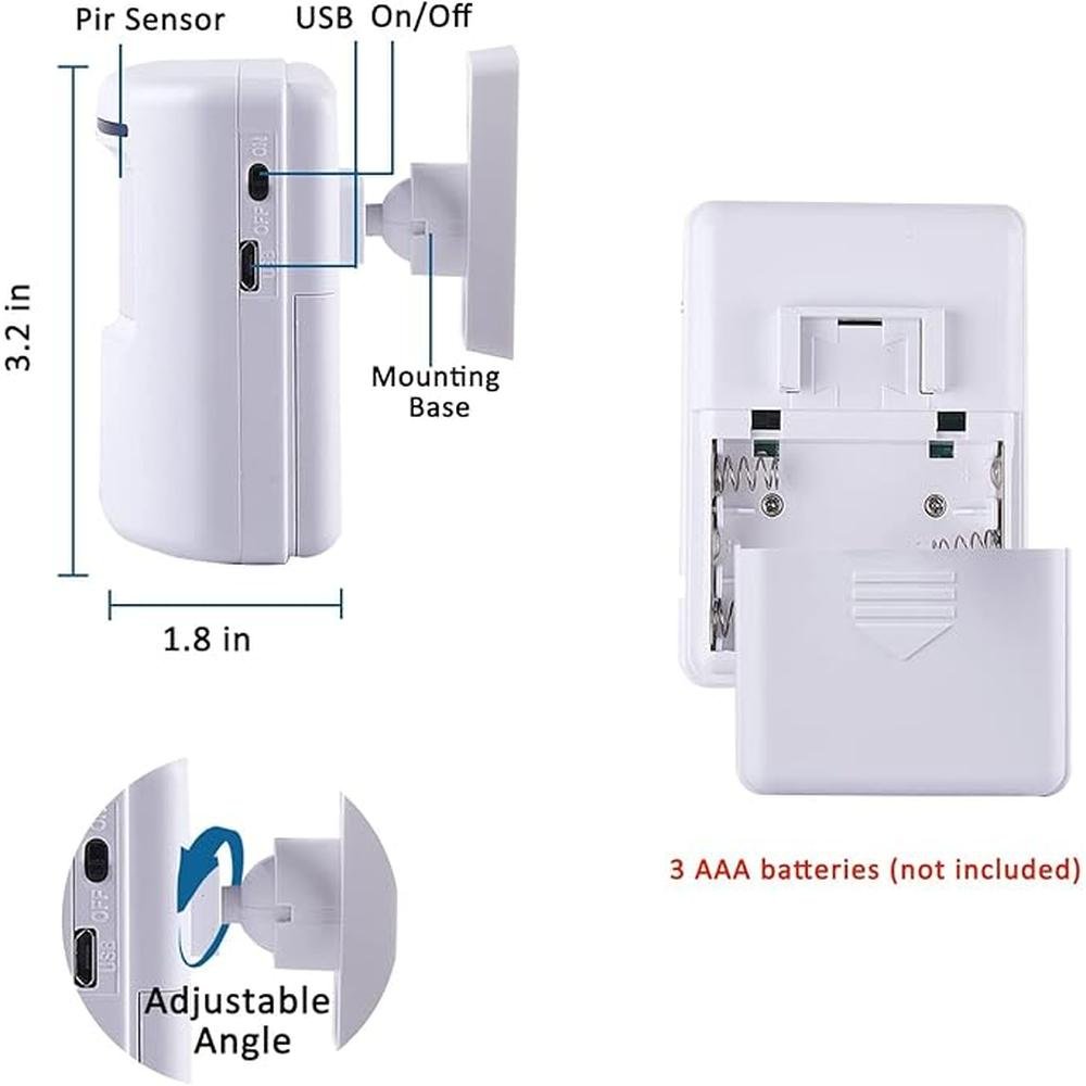 Alarm Motion Sensor: BESTOONE Long Range Wireless Driveway – In Use