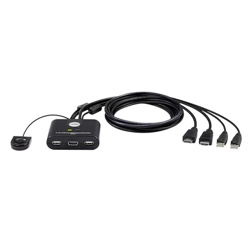 ATEN CS22HF: 2-Port USB FHD HDMI KVM Switch – Front View