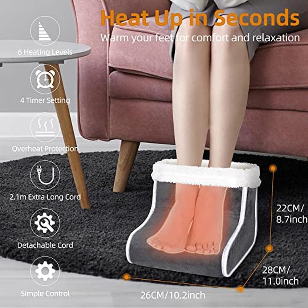 Premium Foot Warmers for Men and Women – Side View