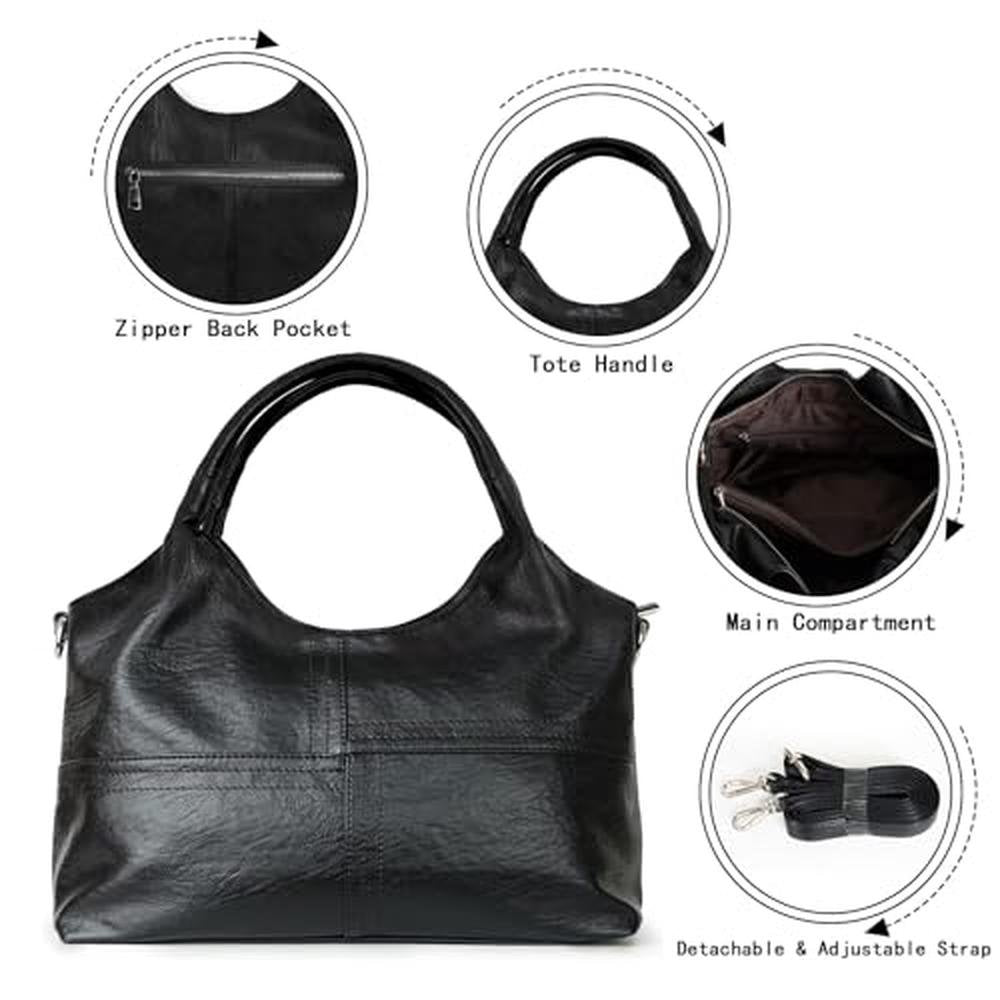 Vegan Leather Purses: KOGTLA Ladies Handbags with – In Use