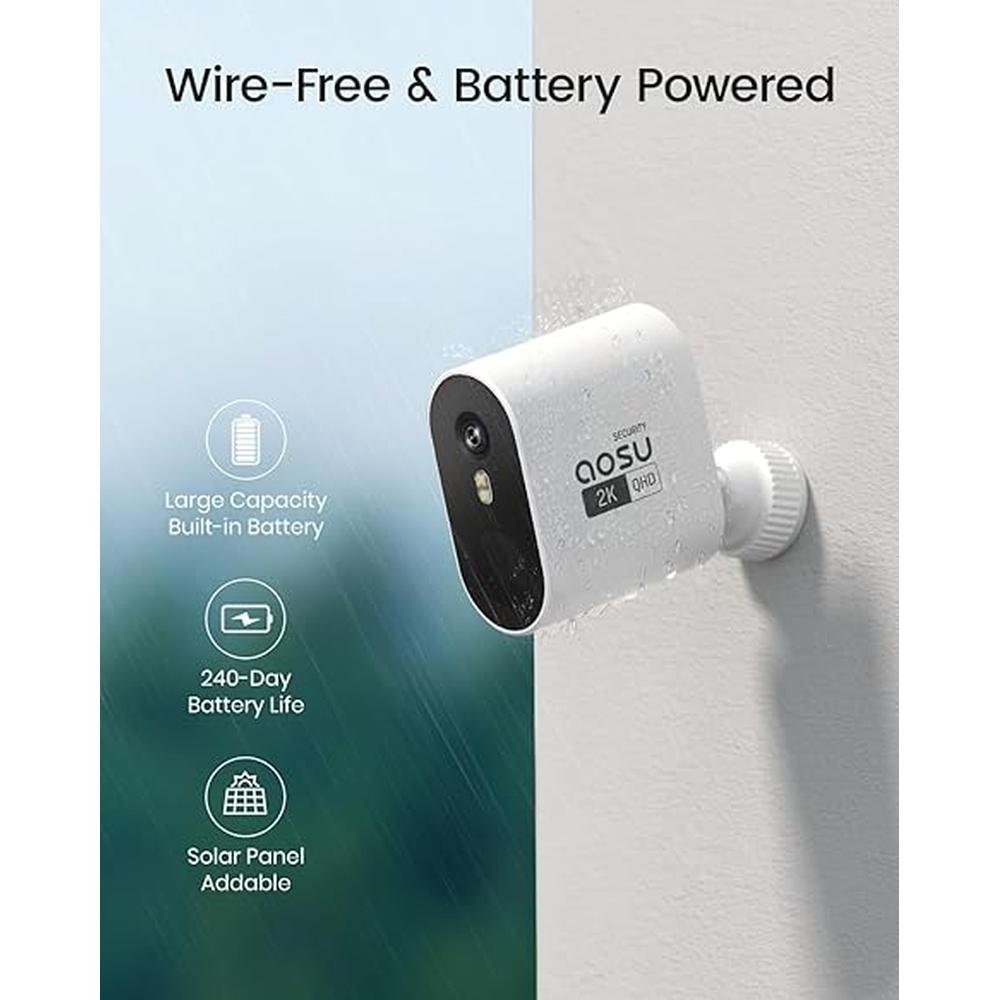 AOSU Security Cameras: Wireless Outdoor Home System – In Use