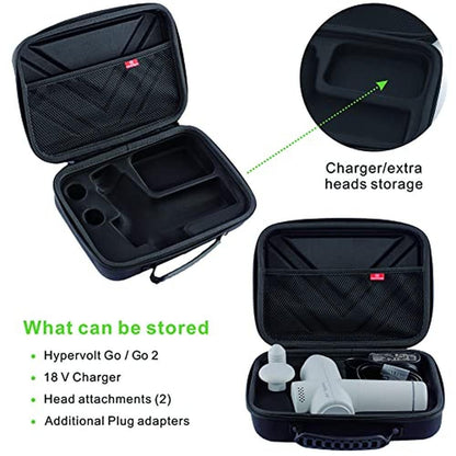 Hypervolt Carrying Case: Hyperice Hypervolt Go 2 Hard Shell – Close-up Detail