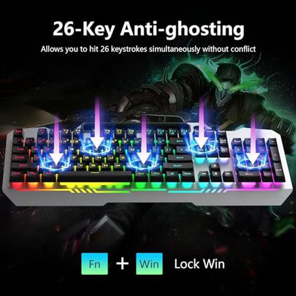 Keyboard Gaming: AULA T102 104 Keys Gaming Keyboard and – In Use