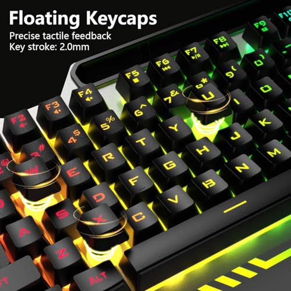 Keyboard Gaming: AULA T102 104 Keys Gaming Keyboard and – Packaging