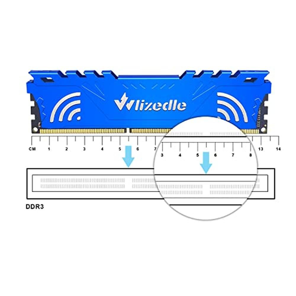 Wlizedle DDR3 RAM 16GB Kit: 2x8GB 1866MHz CL13 DIMM – In Use