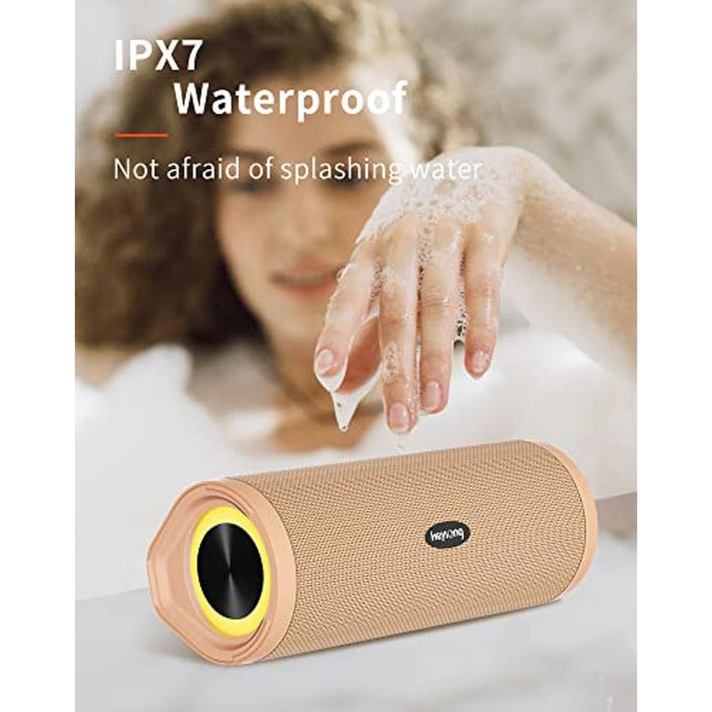 HEYSONG Portable Bluetooth Speaker – Side View