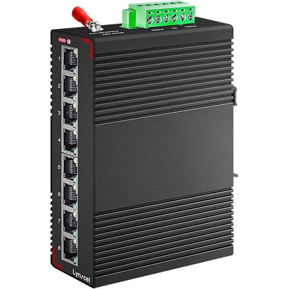 8-Port PoE Gigabit Industrial Ethernet Switch – Front View