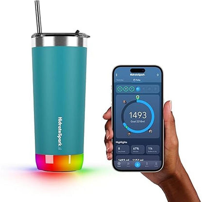 Water Bottle: Hidrate Spark PRO Smart Tumbler 20oz – Front View