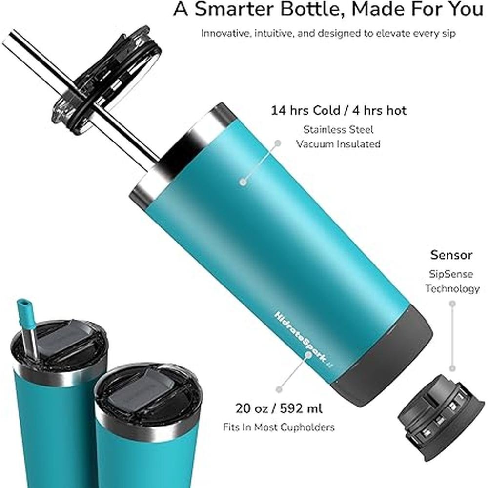 Water Bottle: Hidrate Spark PRO Smart Tumbler 20oz – Close-up Detail