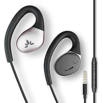 5mm Aux: Avantree Resolve 3.5mm AUX Wired Open-Ear Earbuds – Front View