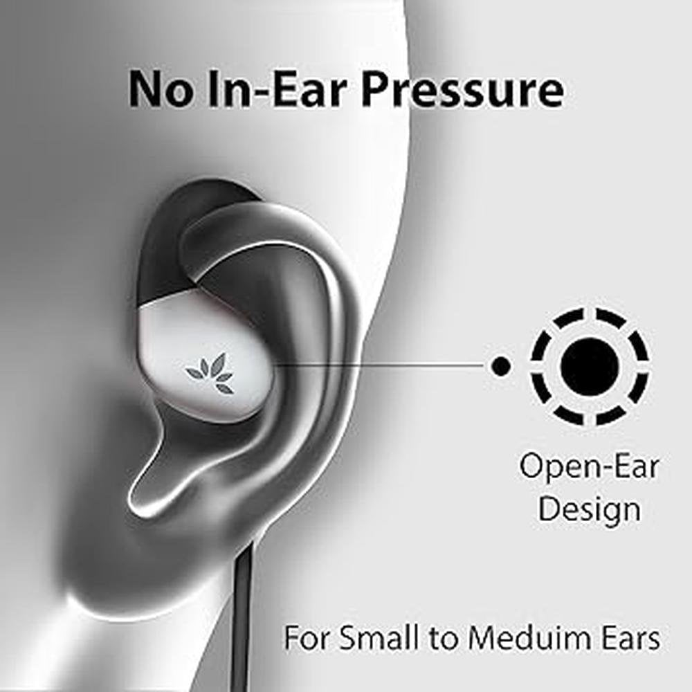 5mm Aux: Avantree Resolve 3.5mm AUX Wired Open-Ear Earbuds – Close-up Detail