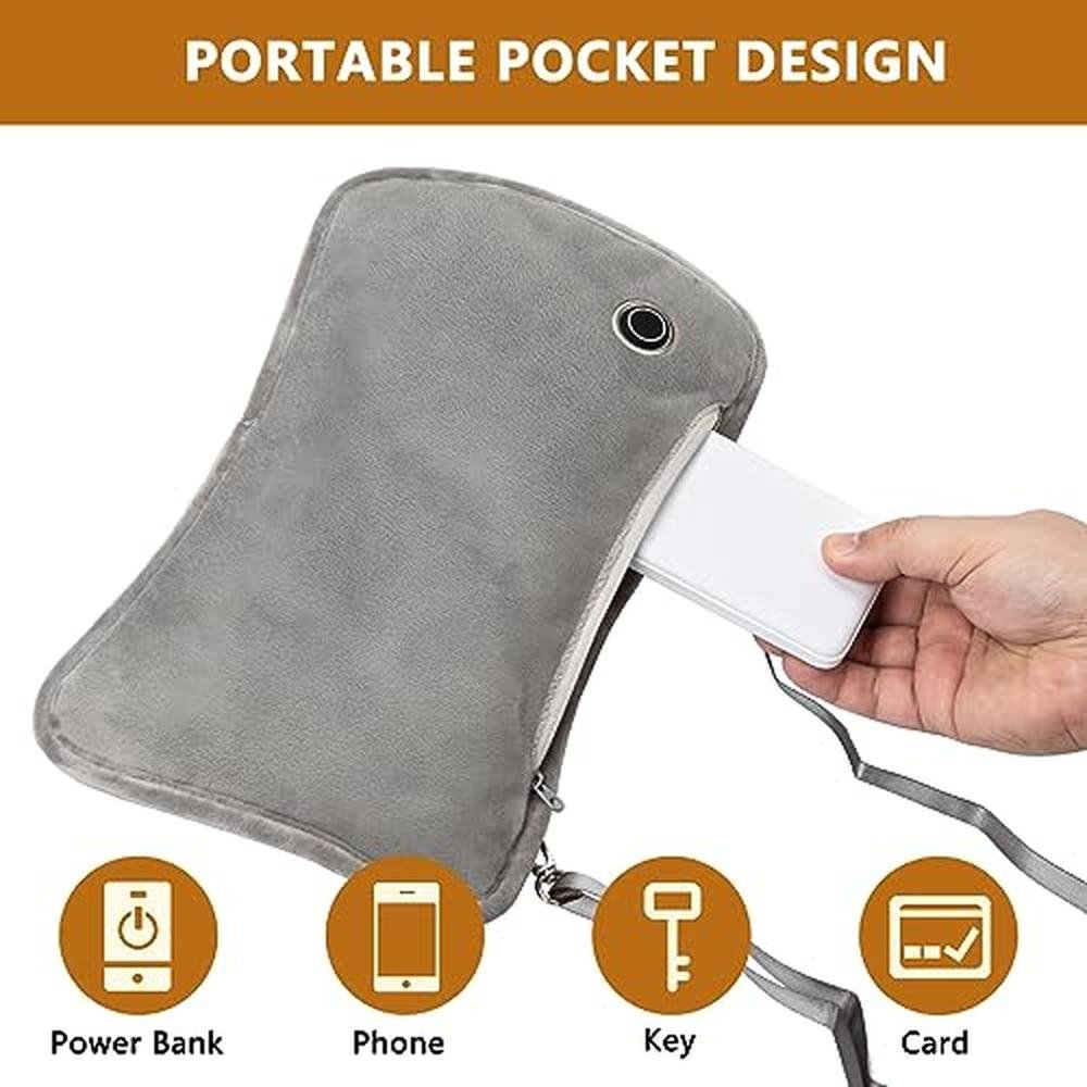 Hand Warmers: Rechargeable 10000mAh Electric Heated Gloves – Side View