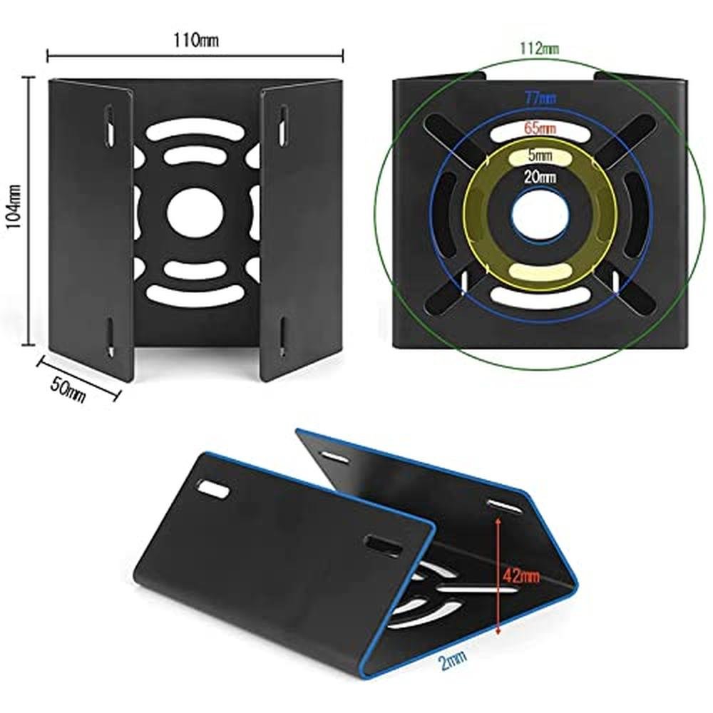 Vertical Pole: Universal Mount Adapter Bracket – Close-up Detail