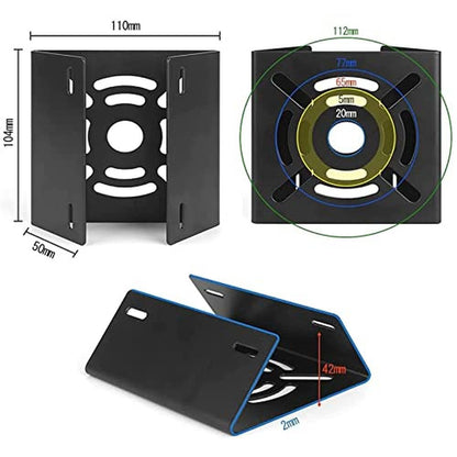 Vertical Pole: Universal Mount Adapter Bracket – Close-up Detail