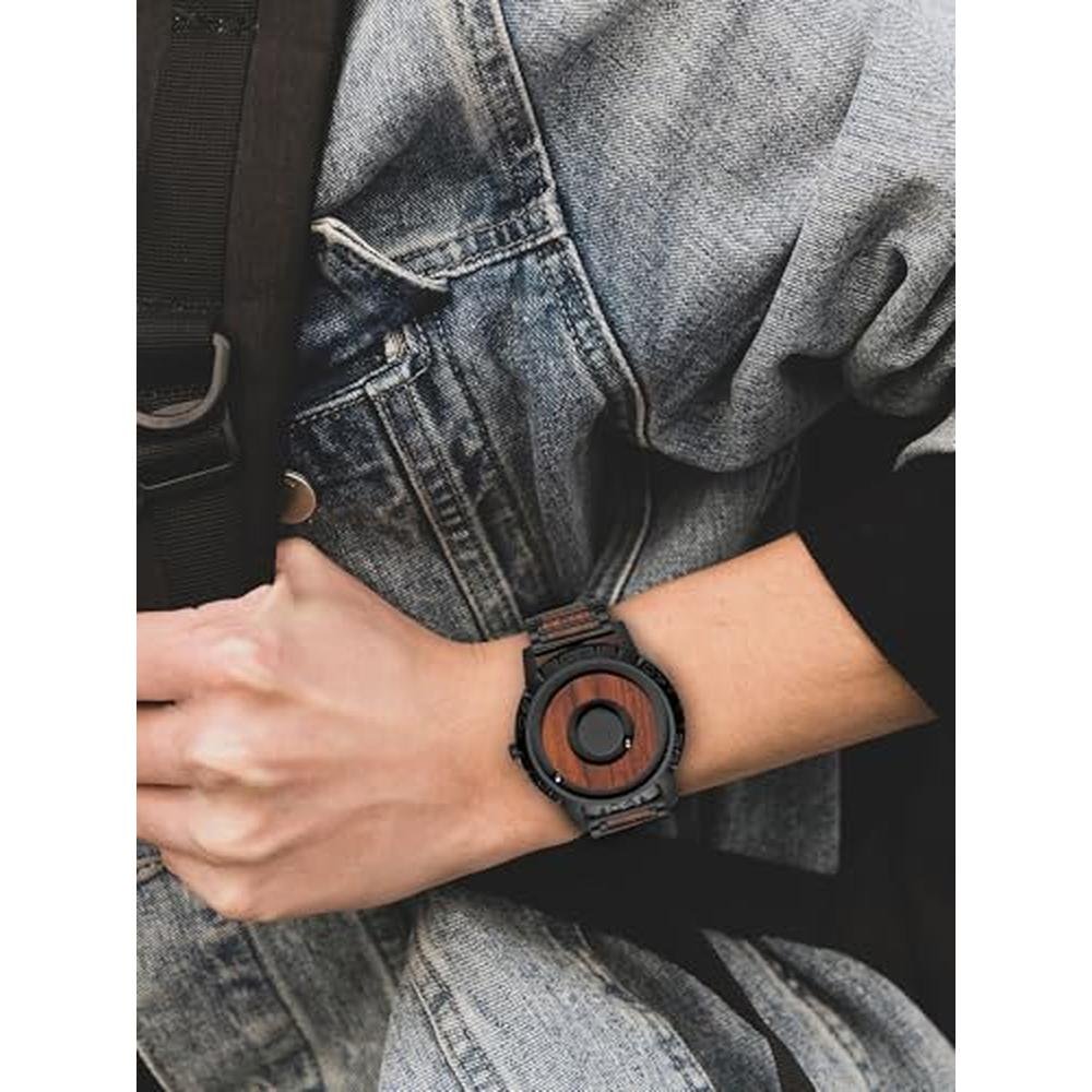 Men Watch: EUTOUR Magnet Watch 40mm – Side View