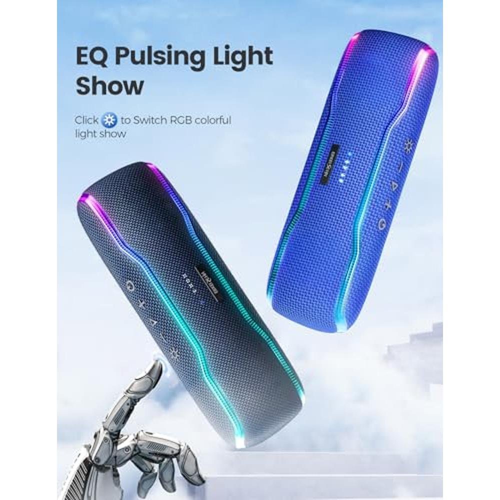 ERKEISEHN Bluetooth Speaker: IPX7 Waterproof Wireless – Close-up Detail