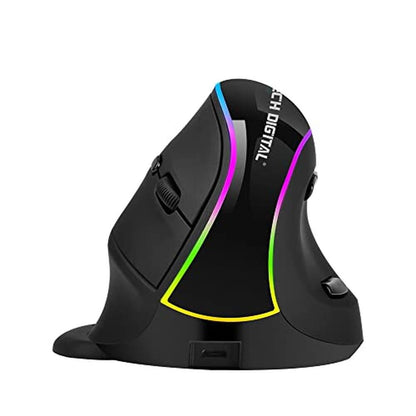J-Tech Digital Ergonomic Mouse with Wireless Connection – Front View