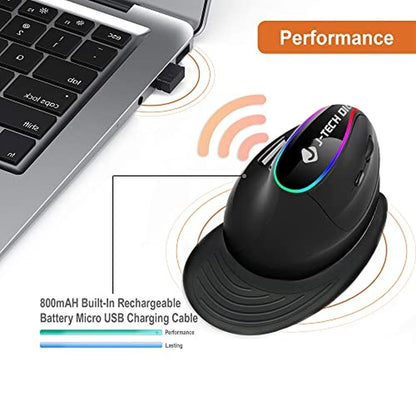 J-Tech Digital Ergonomic Mouse with Wireless Connection – In Use