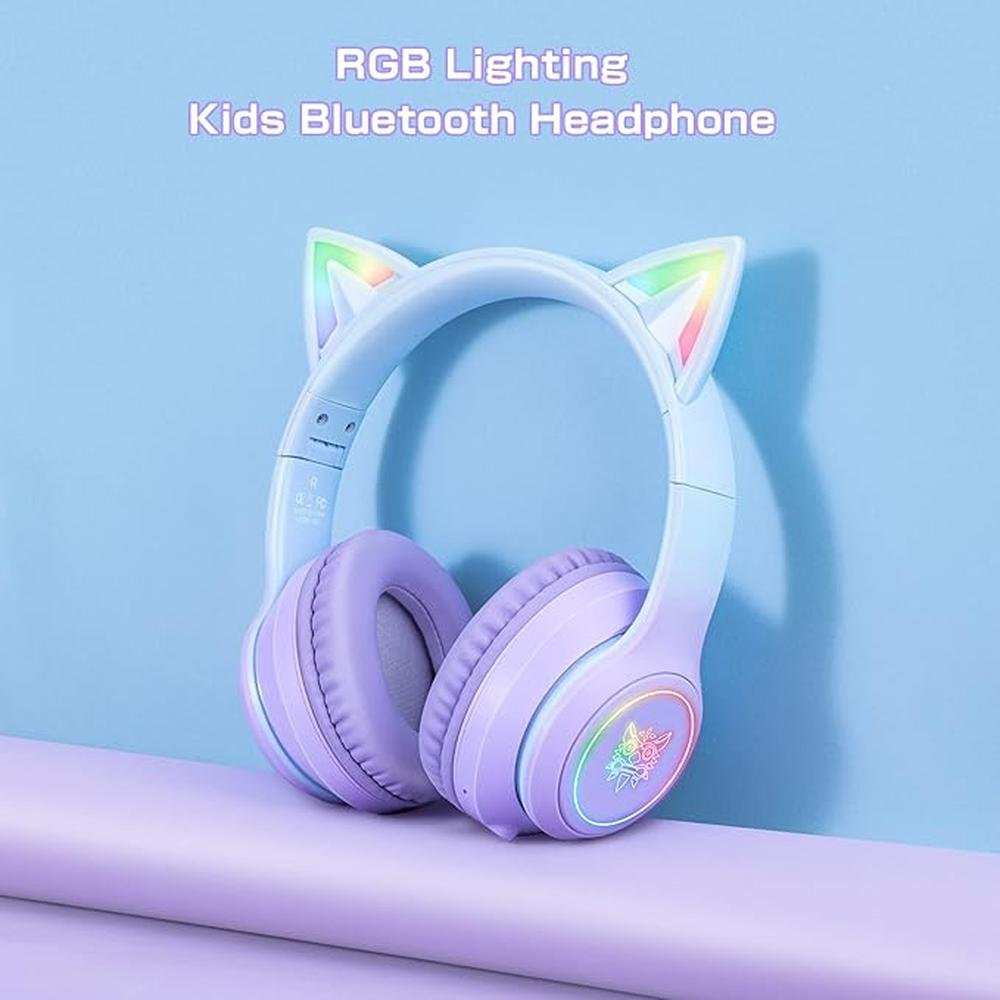 Bluetooth Cat Ear Headphones for Kids & Adults – Close-up Detail